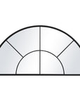 Rousseau - Iron Window Arch Mirror - Black