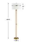 Wessex - Floor Lamp - Gold / White