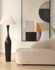 Pravin - Floor Lamp - Dark Wood