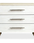 Cascade - 3-Drawer Nightstand - Beige / White
