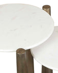 Claridge - Marble Nesting Tables (Set of 2) - White