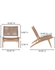 Palma - Outdoor Lounge Chair - Warm Brown