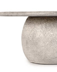 Britney - Outdoor Round Coffee Table - Light Gray