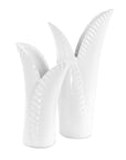 Leafscape - Vases (Set of 2) - White