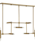 Cadre - 14 Light Modern Linear Pendant - Gold