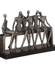 Camaraderie - Figurine - Aged Silver