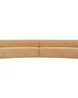 Naomi - 2 Piece Concave Modular Sectional - Golden Yellow