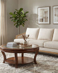 Brookhaven - Round Cocktail Table - Dark Brown