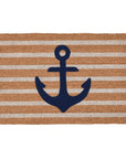 Doormats - Anchors Away Doormat - Navy/Natural