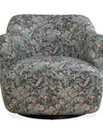 Ansel - Tapestry Swivel Chair - Green
