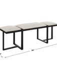 Triple Cloud - Modern Upholstered Bench