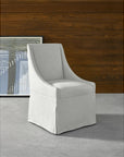 Modern - Townsend Castered Dining Chair - White