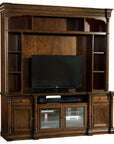Leesburg - Entertainment Console - Dark Brown