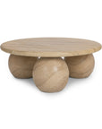 Elaria - Outdoor Round Coffee Table - Beige