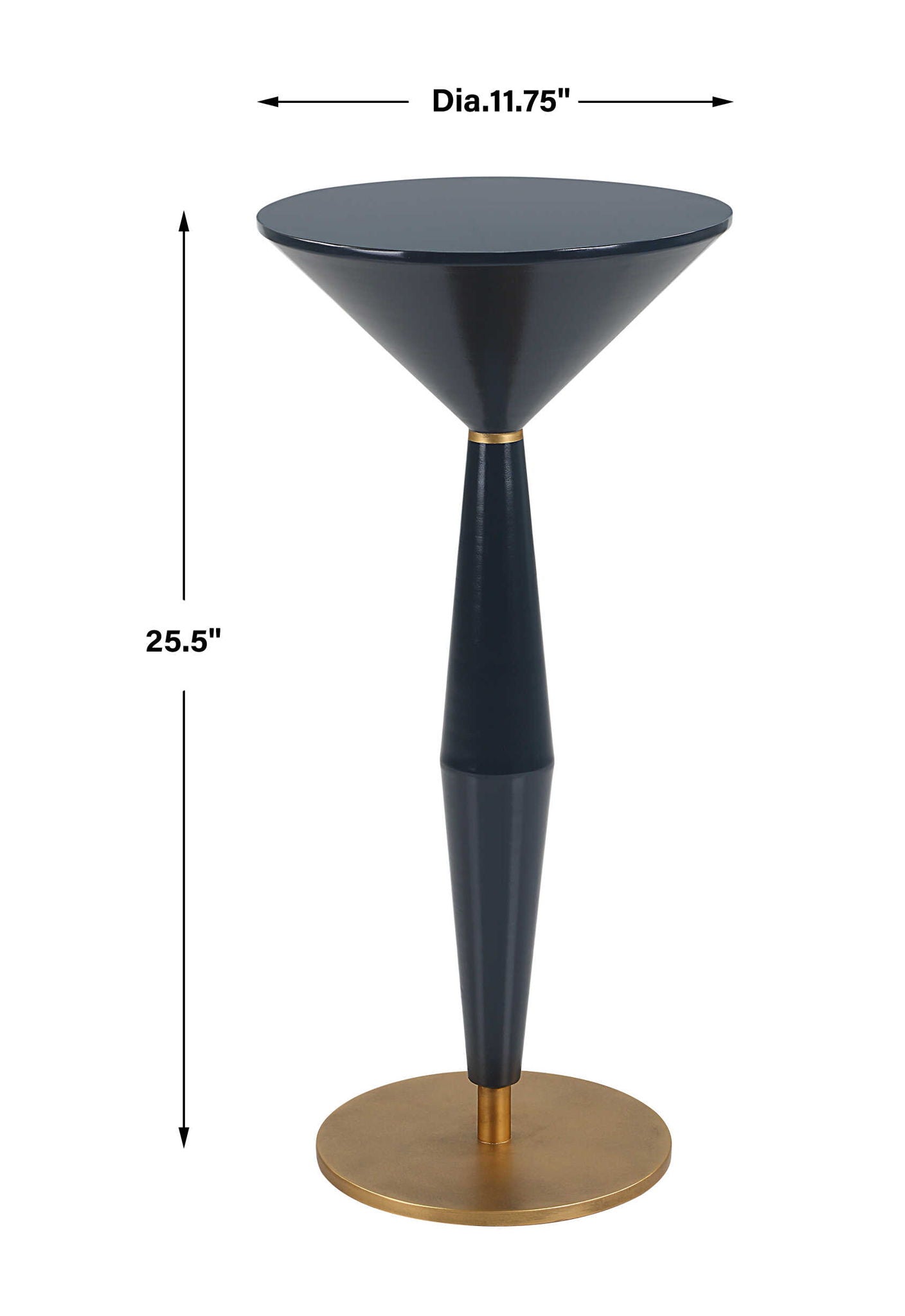 Luster - Accent Table - Navy Blue