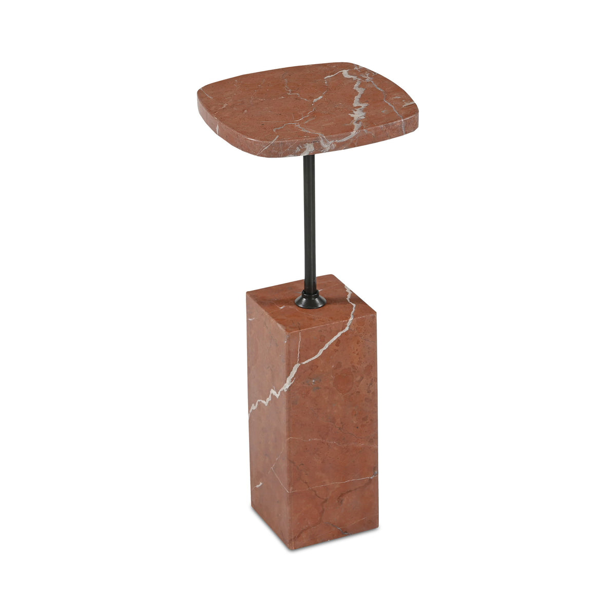 Caro - Side Table Alicante Marble - Rosso / Red
