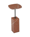 Caro - Side Table Alicante Marble - Rosso / Red