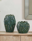 Veridian Ridge - Indoor-Outdoor Vases (Set of 2) - Green