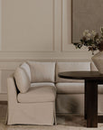 Fable - Slipcover Dining Corner Chair - Beige