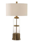 Vaiga - Glass Column Lamp - Gold