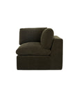 Cates - Corner Chair - Dark Green