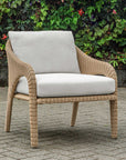 Kavali - Outdoor Wicker Lounge Chair - Woodtone
