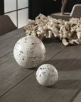 Nouveau - Indoor-Outdoor Spheres (Set of 2) - Black / White