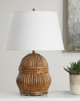 Reed - Honey Rattan Table Lamp - Light Brown