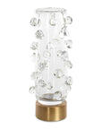 Aura - Clear Glass Vase - White