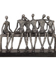 Camaraderie - Figurine - Aged Silver