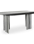 Celia - Oval Dining Table - Gray