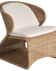 Oasis - Lounge Chair - Light Brown / White
