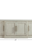 Escape - 84" Entertainment Console - Pearl Silver