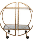 Zelina - Bar Cart - Gold