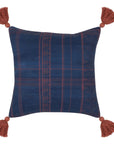 Terranea - Indoor/Outdoor Cannon Pillow - Dark Blue/Red