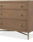 Sonnet - Three-Drawer Nightstand - Dark Gray