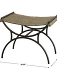 Playa - Seagrass Small Bench - Black