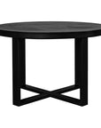 Jedrik - Round Outdoor Dining Table - Black