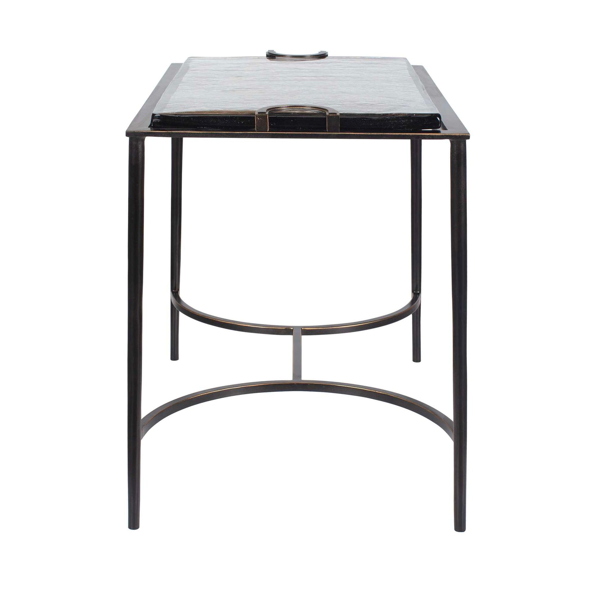 Eisen - Textured Glass Accent Table - Bronze