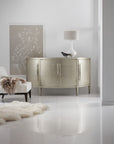 Melange - Amberly Credenza - Pearl Silver