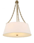 Andalucia - 4 Light Drum Pendant - Gold / White