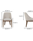 Edward - Dining Chair - Heather Beige