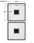 Origins - Shadow Boxes (Set of 2) - Black / White