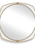 Estella - Round Mirror - Gold / White
