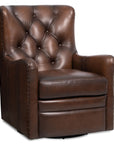 CC - Senda Swivel Chair - Dark Brown