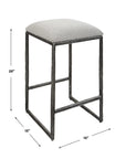 Brisbane - Counter Stool - White