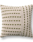 TD Katia 20" x 20" Pillow - Natural / Olive Green