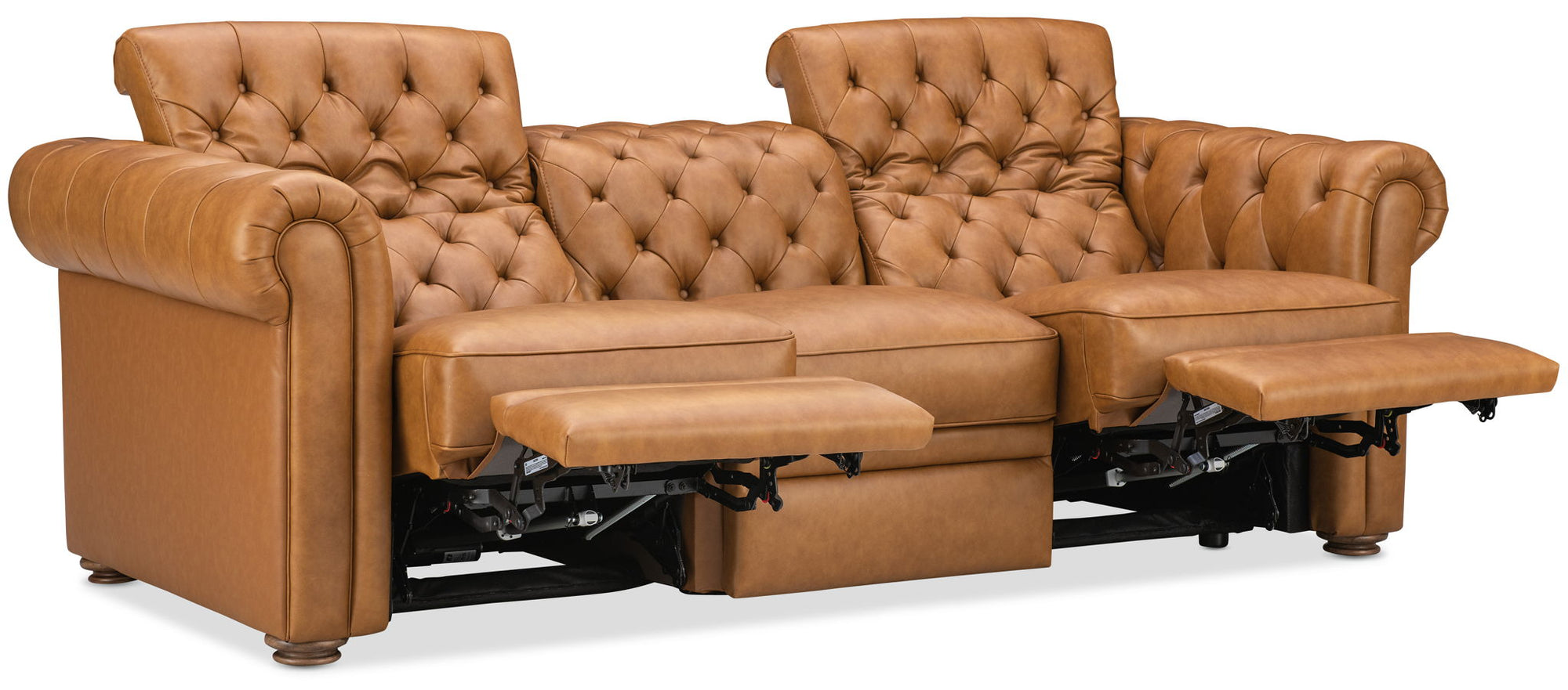 MS - Glover Power Reclining Sofa With Power Headrest - Brown