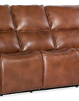 MS - Crosby Zero Gravity Power Sofa With Power Headrest - Brown