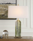 Moorea - Marble Table Lamp - Green